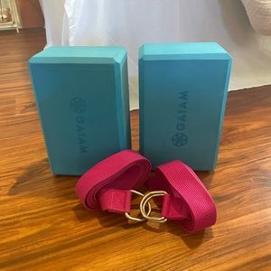 Yoga Blocks and Stretching Straps
